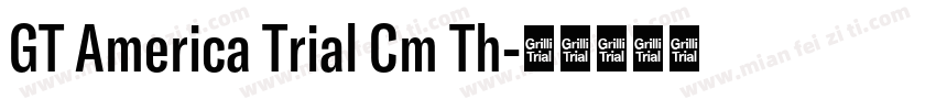 GT America Trial Cm Th字体转换